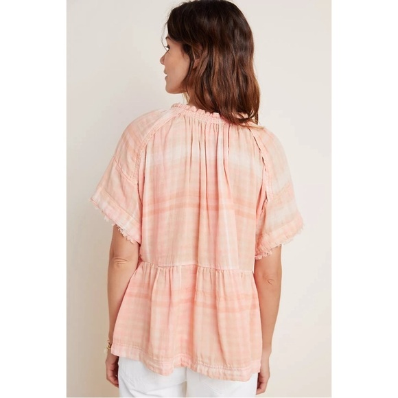 Anthropologie Pilcro The Bette Babydoll Blouse Top in 100% Cotton, Size Small - Picture 3 of 11